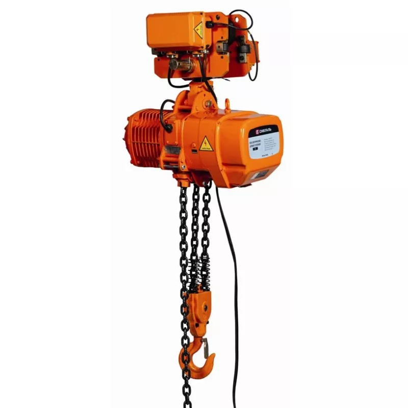 Таль электрическая с тележкой цепная 3 т - 6 м ННВ2(T) Сибталь