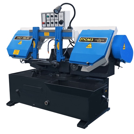 Ленточнопильный станок по металлу с поворотным столом ЮМЗ ЛПСГ-280.45