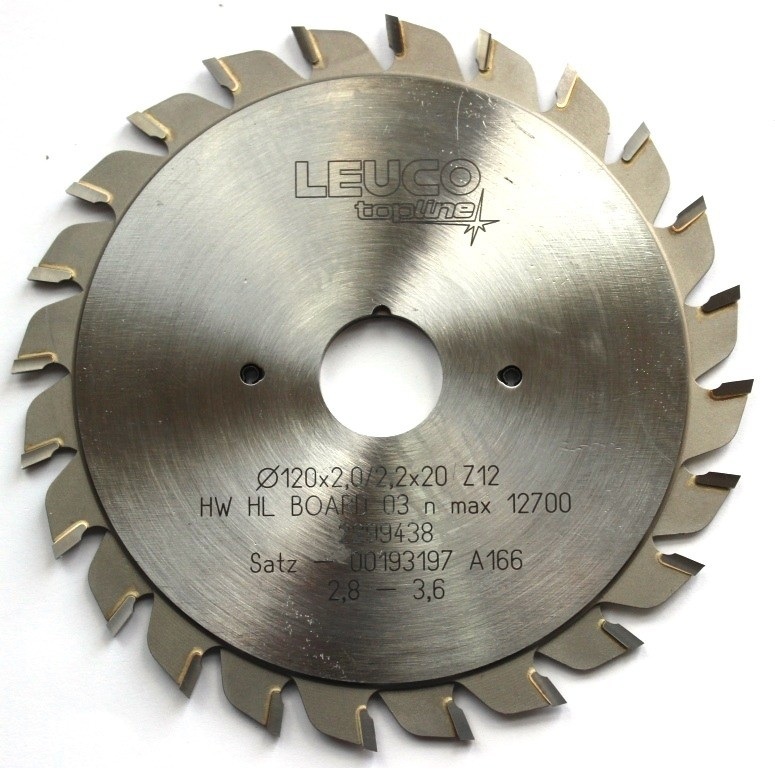 Диск пильный подрезной Leuco 120×2.8-3.6×20 z=12×12 F
