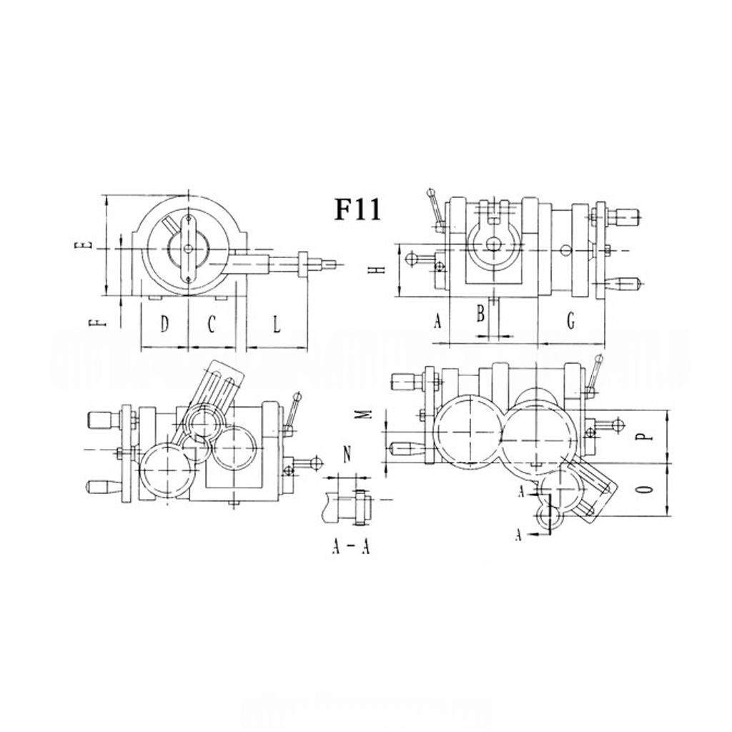 Делительная головка универсальная с дифференциальным делением F11160A УДГ Д-320А STARDAФото 10370-05.jpg