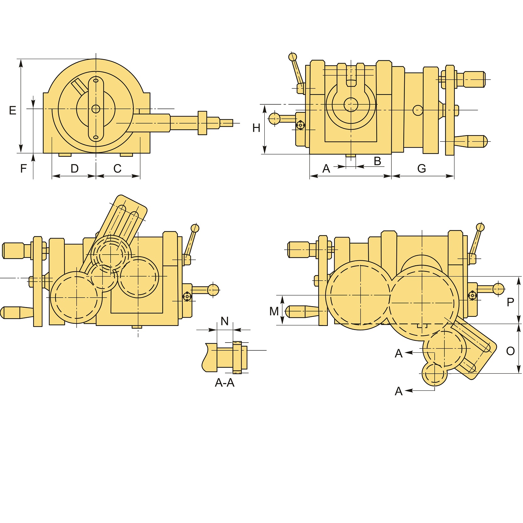 Универсальная делительная головка с дифференциальным делением УДГ-Д-400 11200A F11, комплектФото 10383-02.jpg