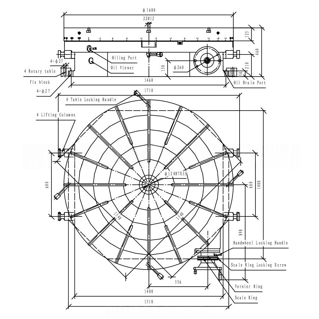 Стол поворотный горизонтальный TS1600A STARDAФото 10471-02.jpg