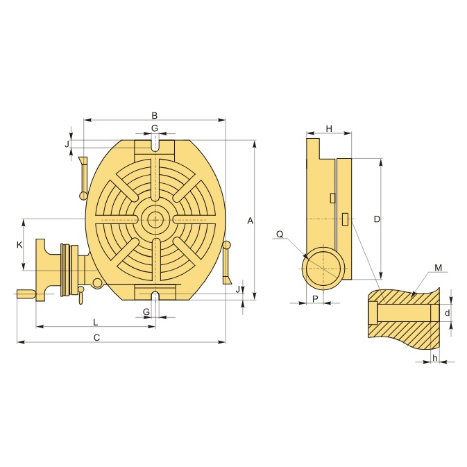 Стол поворотный наклоняемый TS320AФото 10491-05.jpg