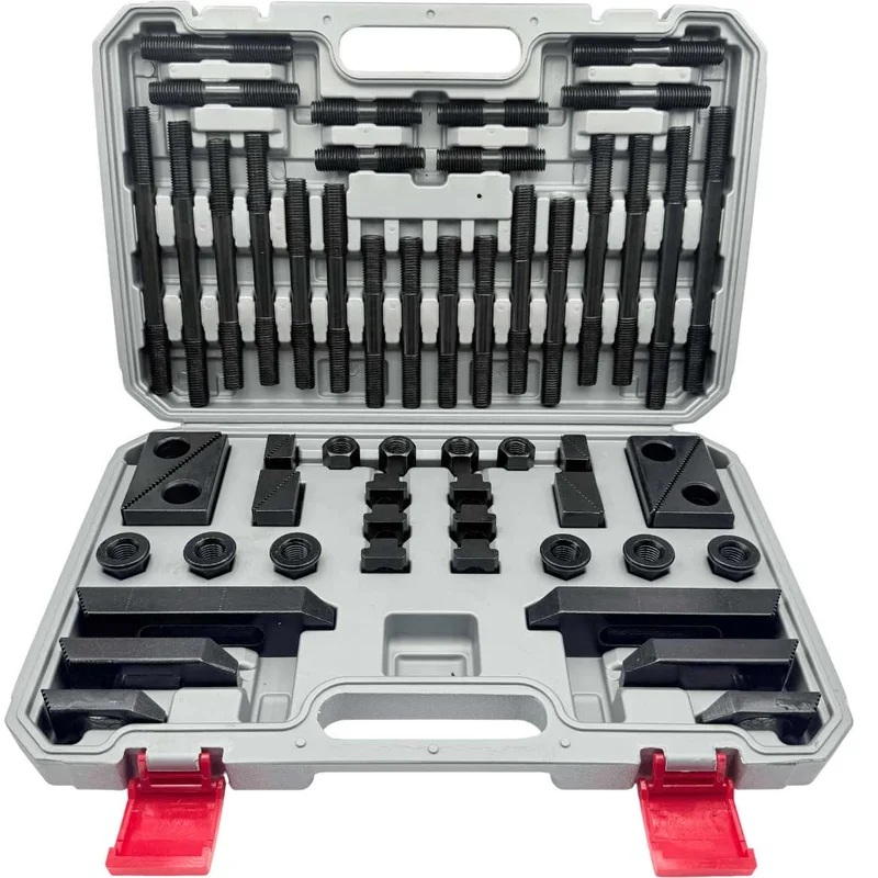 Набор станочного крепежа и прижимов из 58 предметов, Т-образный паз 17.7 мм, М16 TORNERI