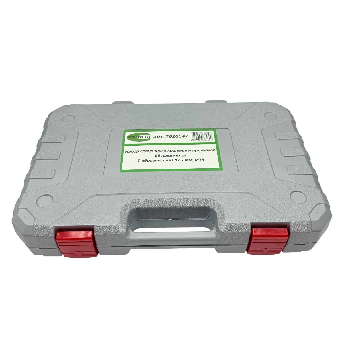 Набор станочного крепежа и прижимов из 58 предметов, Т-образный паз 17.7 мм, М16 TORNERIФото 10510-03.jpg