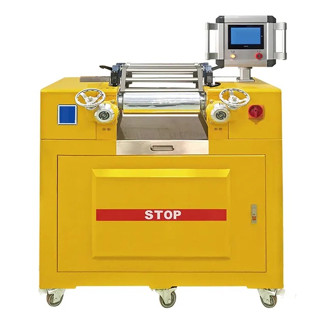 Настольные двухвалковые вальцы TBT-8175-AL с электрическим нагревом и водяным охлаждением