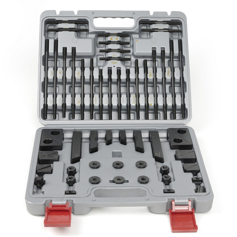 CK-08-10 58 PCS Прижимы фрезерные в Кейсе (М08, паз 10 мм)