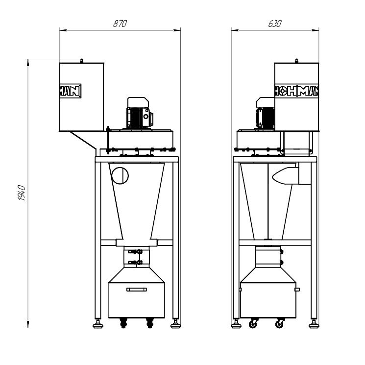 Аспирационная установка HOHMAN S-1600Фото 10596-02.jpg
