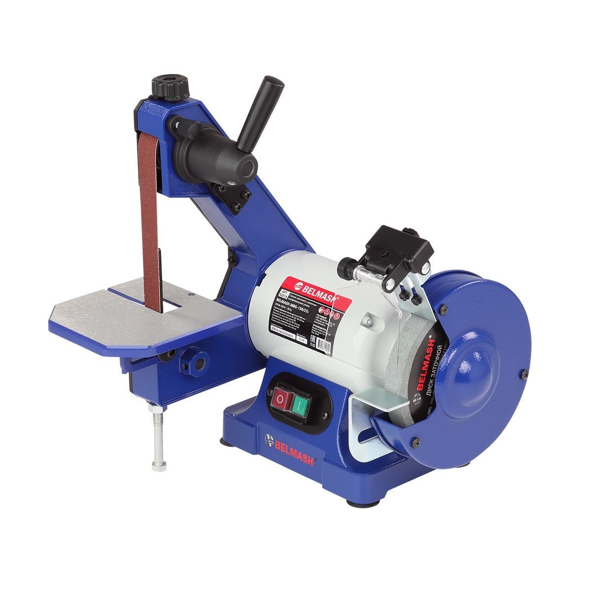 Заточный станок с ленточно-шлифовальным узлом BELMASH MBG-150/25L