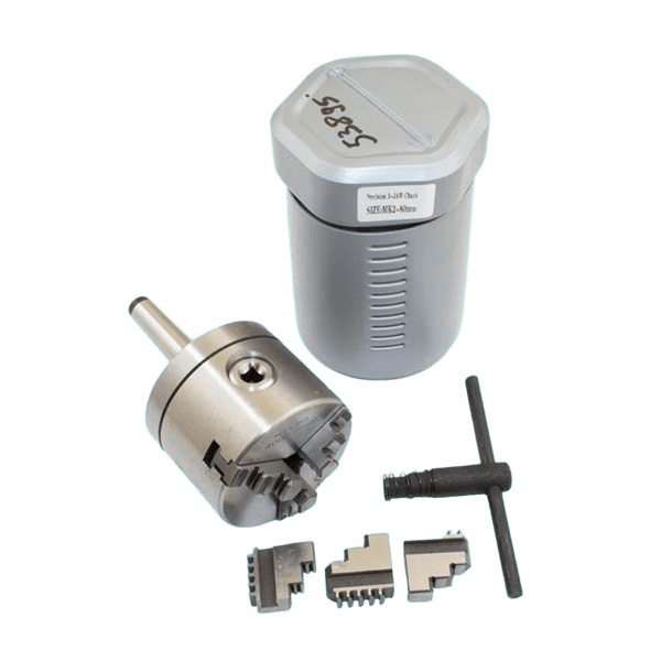 Патрон токарный 100 мм 3-х кулачковый с хвостовиком КМ3, кулачки К11 CNIC