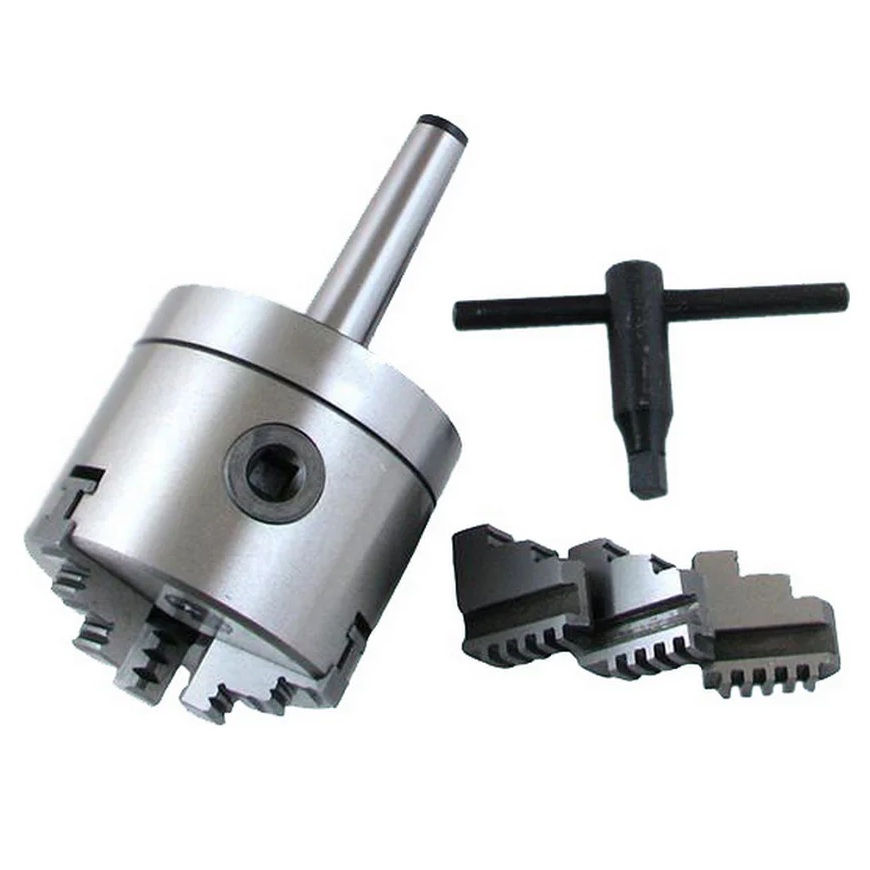 Патрон токарный 125 мм 3-х кулачковый с хвостовиком КМ5, кулачки К11 CNIC