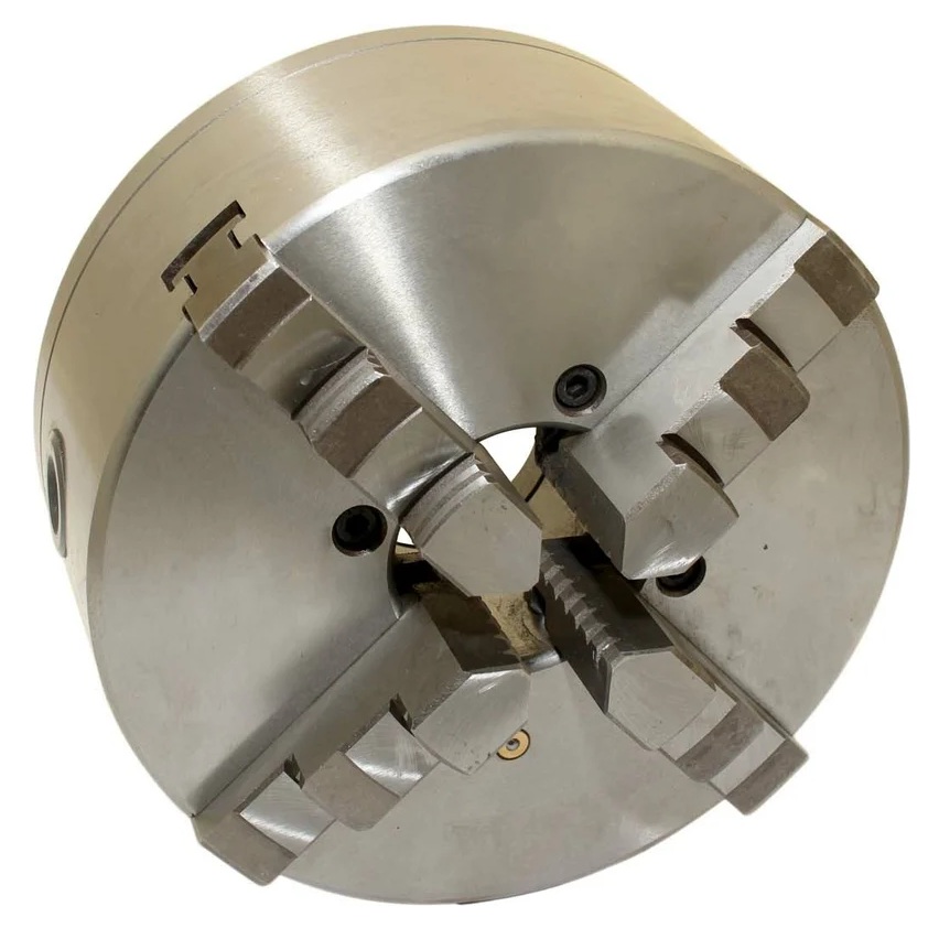 Патрон токарный 200 мм 4-х кулачковый, К12, конус 6, с креплением, аналог Гродно 7100-0033 CNIC