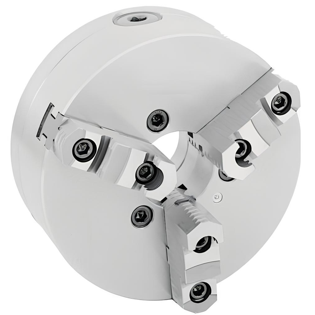 Патрон токарный d 315 мм 3-х кулачковый К11А (конус 8) с креплением (аналогично Гродно 7100-0041П), кулачки сборные