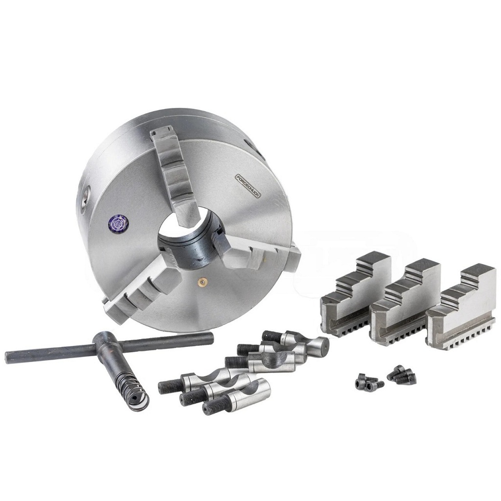 Трехкулачковый токарный патрон 7100-0085 (K11-315/D8) FORCECHUCK с прямыми и обратными кулачкамиФото 10840-03.jpg
