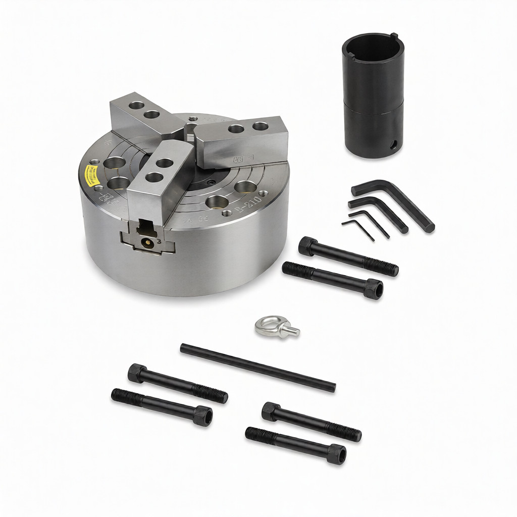 Патрон токарный гидравлический 3-х кулачковый 254 мм (10") B-210A8Фото 10898-03.jpg