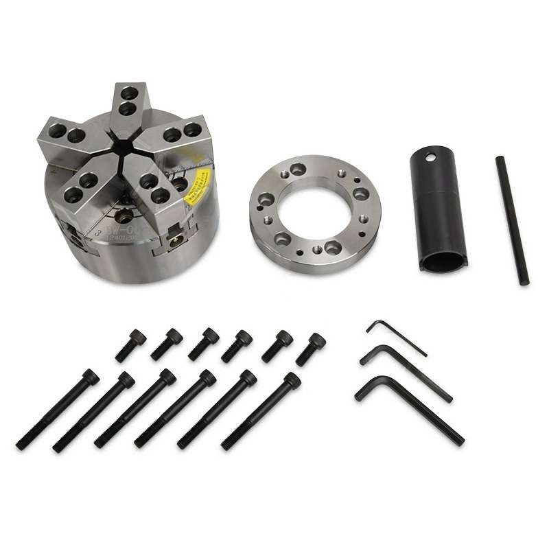 Патрон токарный гидравлический 5-ти кулачковый 169 мм (6") BW-06A5 со сквозными отверстиямиФото 10909-03.jpg