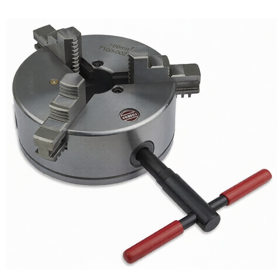 Патрон токарный 3-х кулачковый FUERDA 160 мм конус 4 7100-0027ПФото 10920-03.jpg