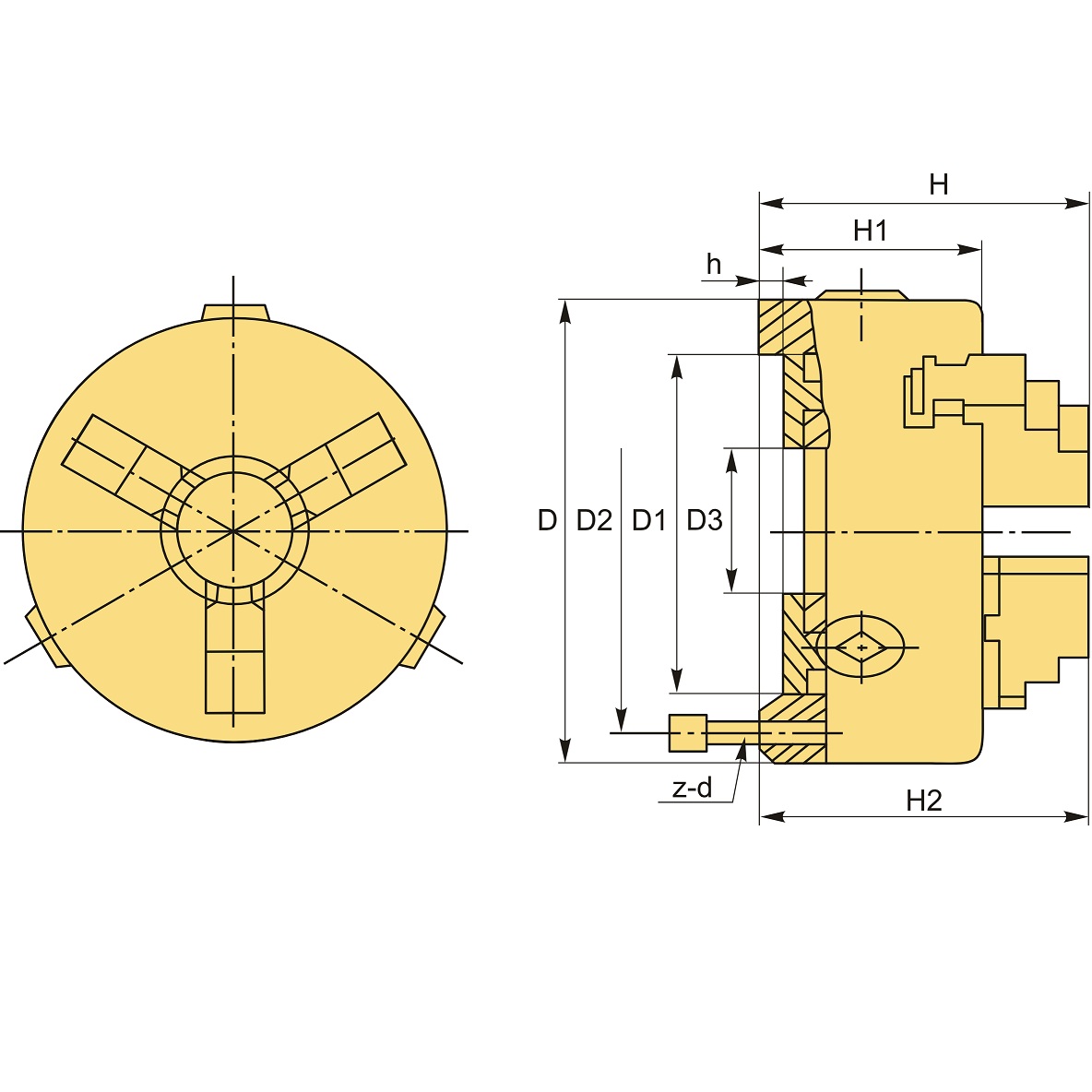 Патрон токарный 3-х кулачковый FUERDA DK11-125Фото 10938-04.jpg