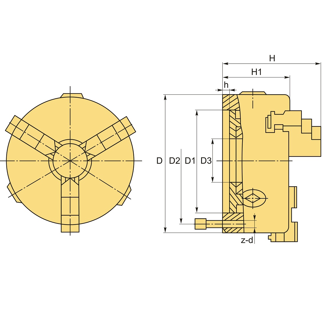 Патрон токарный 3-х кулачковый FUERDA GK11-250Фото 10946-02.jpg