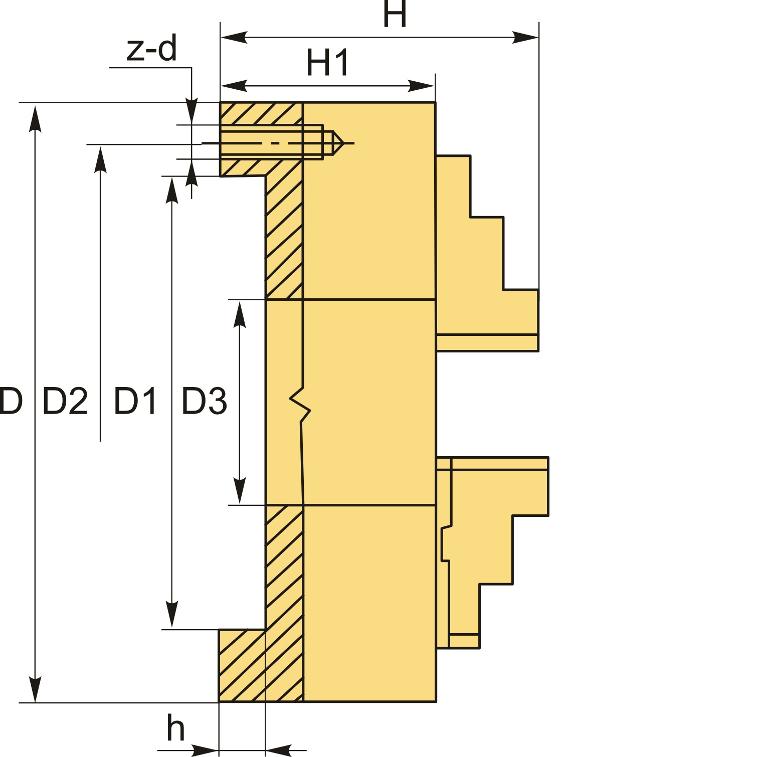 Патрон токарный 3-х кулачковый FUERDA K11-80Фото 10949-04.jpg