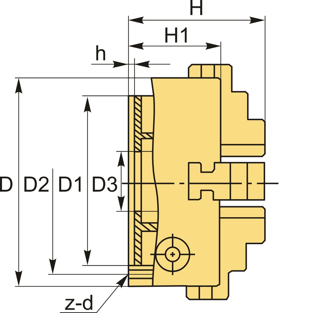 Патрон токарный 3-х кулачковый CNCM K11-160AФото 10952-04.jpg