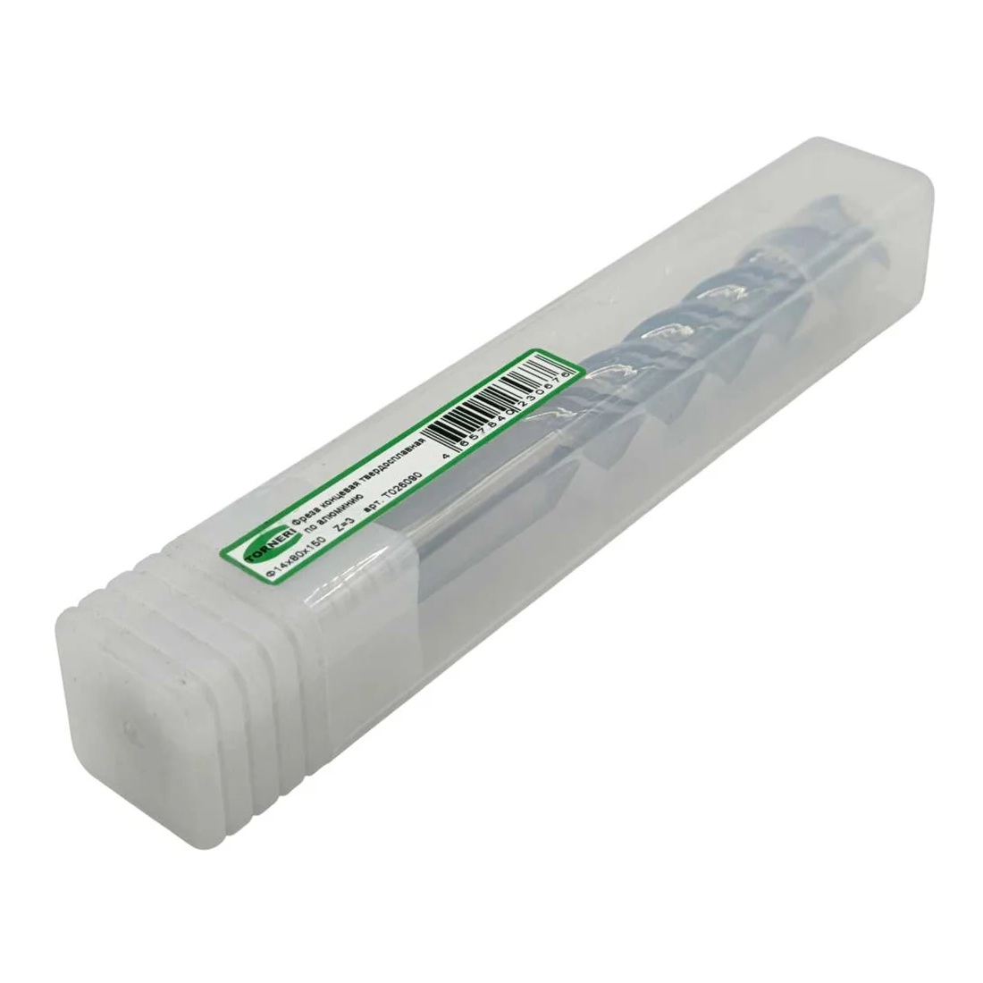 Фреза концевая твердосплавная ц/х TORNERI 14x80x150 мм z=3, по алюминиюФото 11261-02.jpg