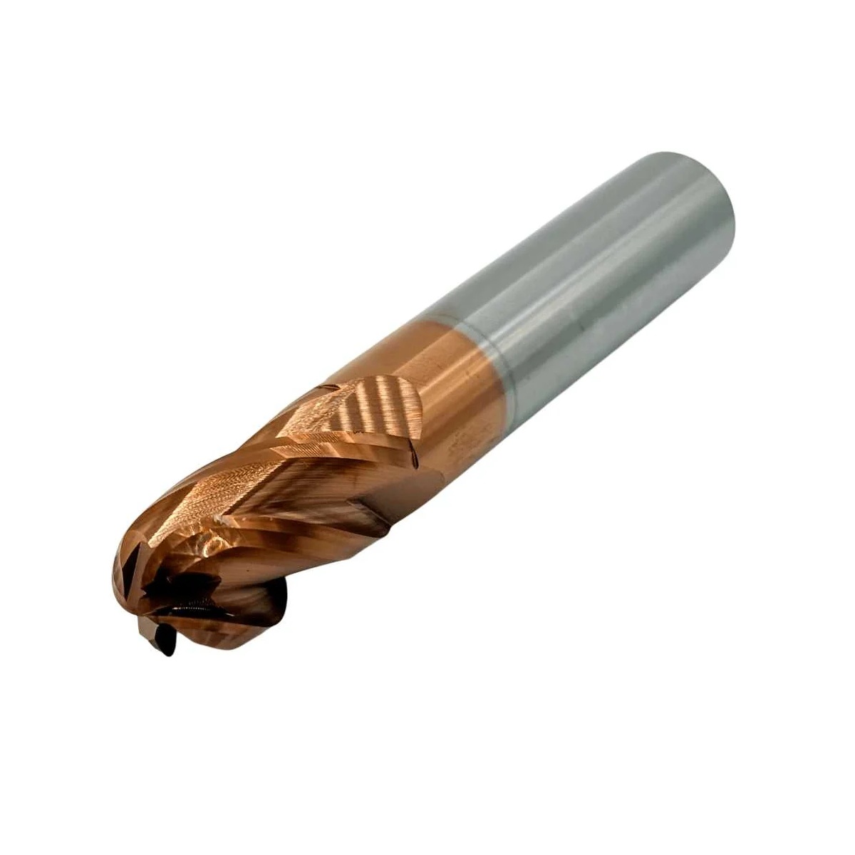 Фреза сферическая твердосплавная ц/х TORNERI 16x32x100 мм z=4 по стали, с покрытием TiXCo, HRC 55