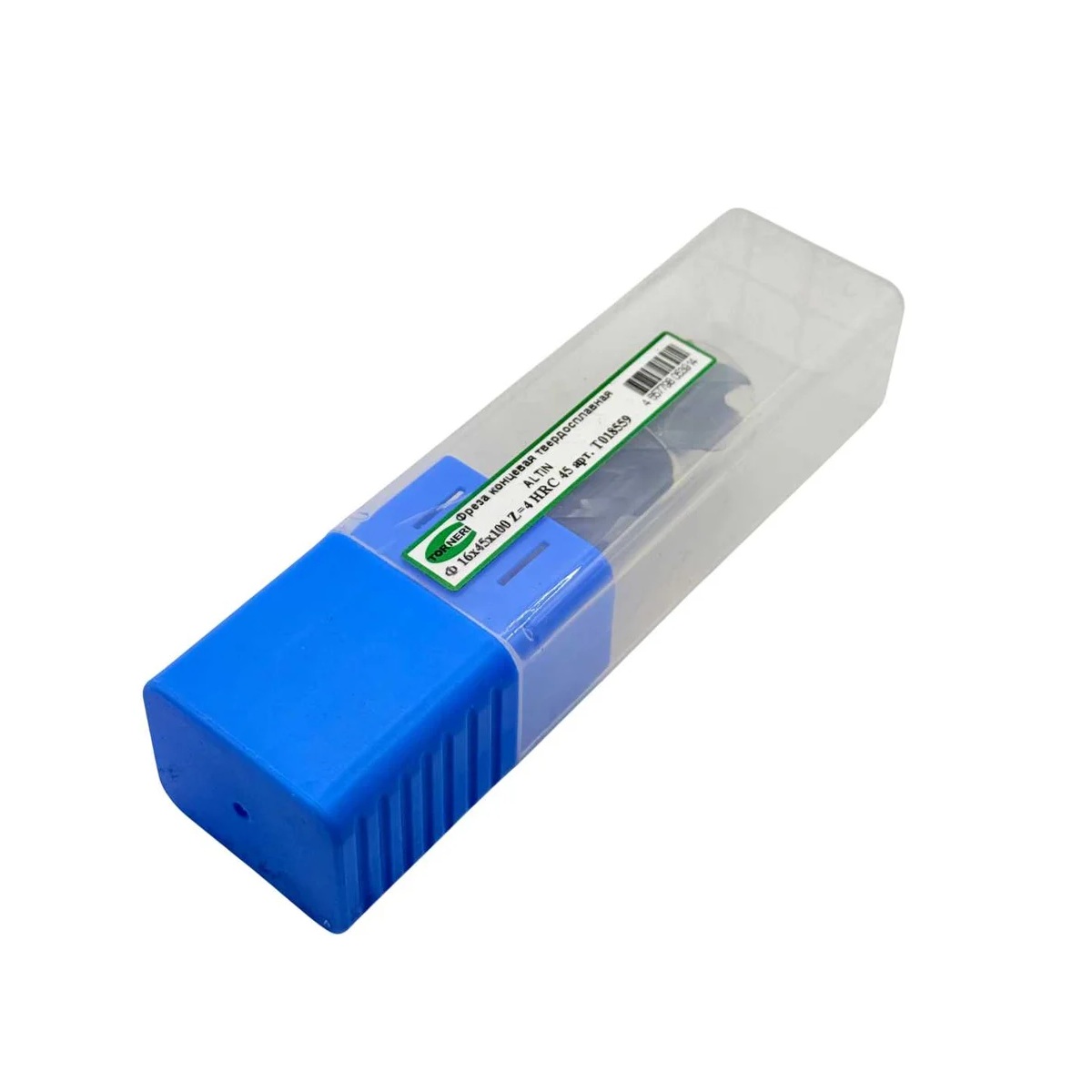 Фреза концевая твердосплавная ц/х TORNERI 16x45x100 мм, z=4, с покрытием AlTiN, HRC 45Фото 11281-02.jpg