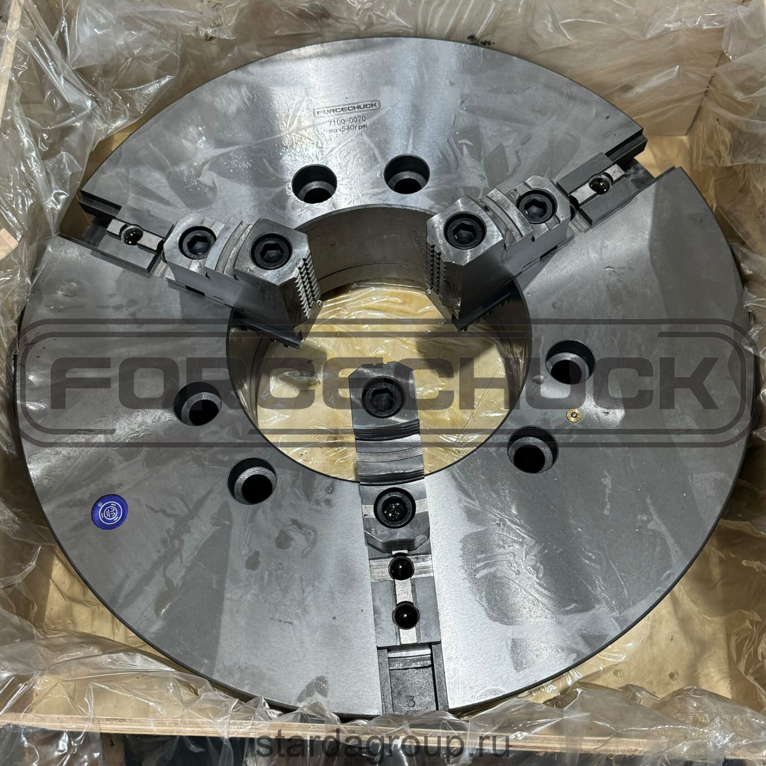Трехкулачковый токарный патрон 7100-0070 FORCECHUCK со сборными кулачкамиФото 11375-03.jpg
