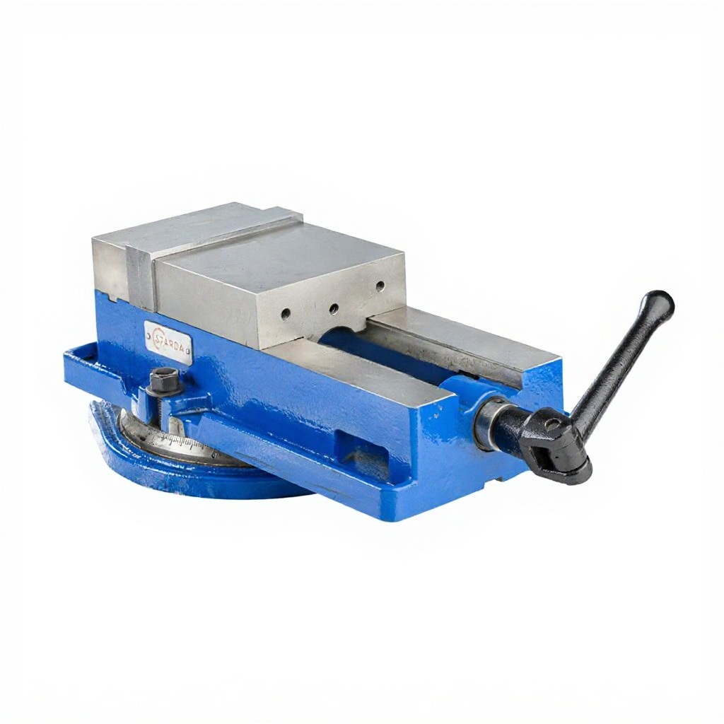 Тиски станочные поворотные с жесткой фиксацией заготовки QM16125 STARDA VISE