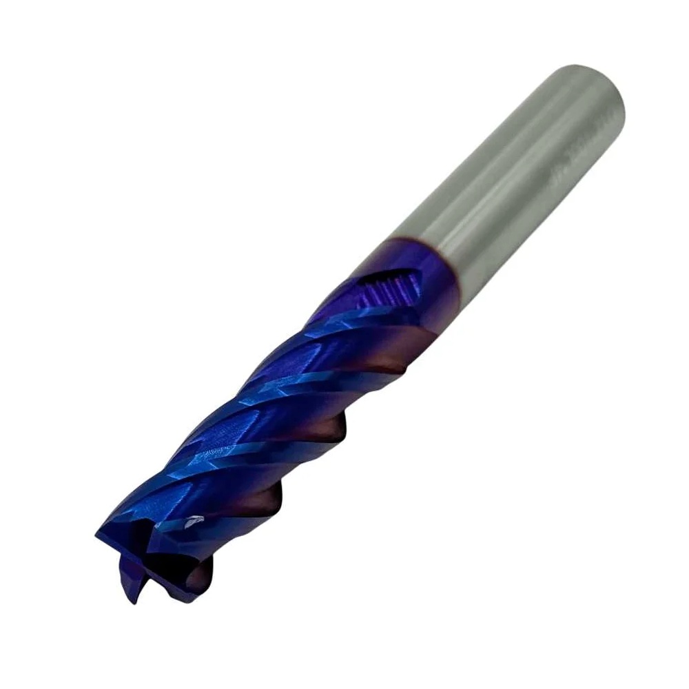 Фреза концевая твердосплавная ц/х TORNERI 12х45х100 мм z=4, с покрытием nACo-blue, HRC 65I