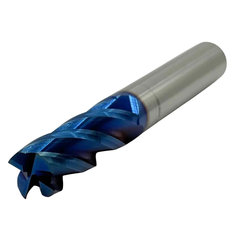 Фреза концевая твердосплавная ц/х TORNERI 14x40x100 мм, z=4, с покрытием nACo-blue, HRC 65