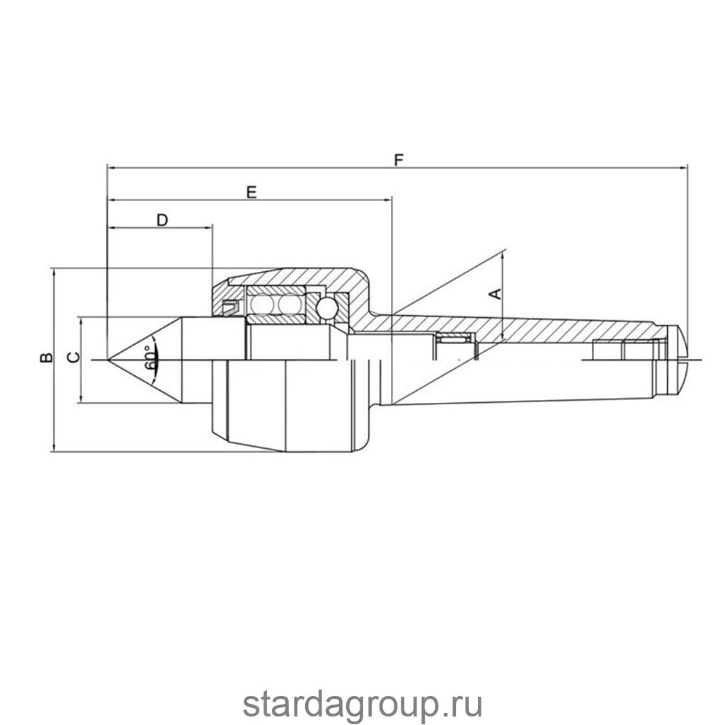 Центр вращающийся прецизионный DJ-06006-5 SENZANOMEФото 11946-02.jpg