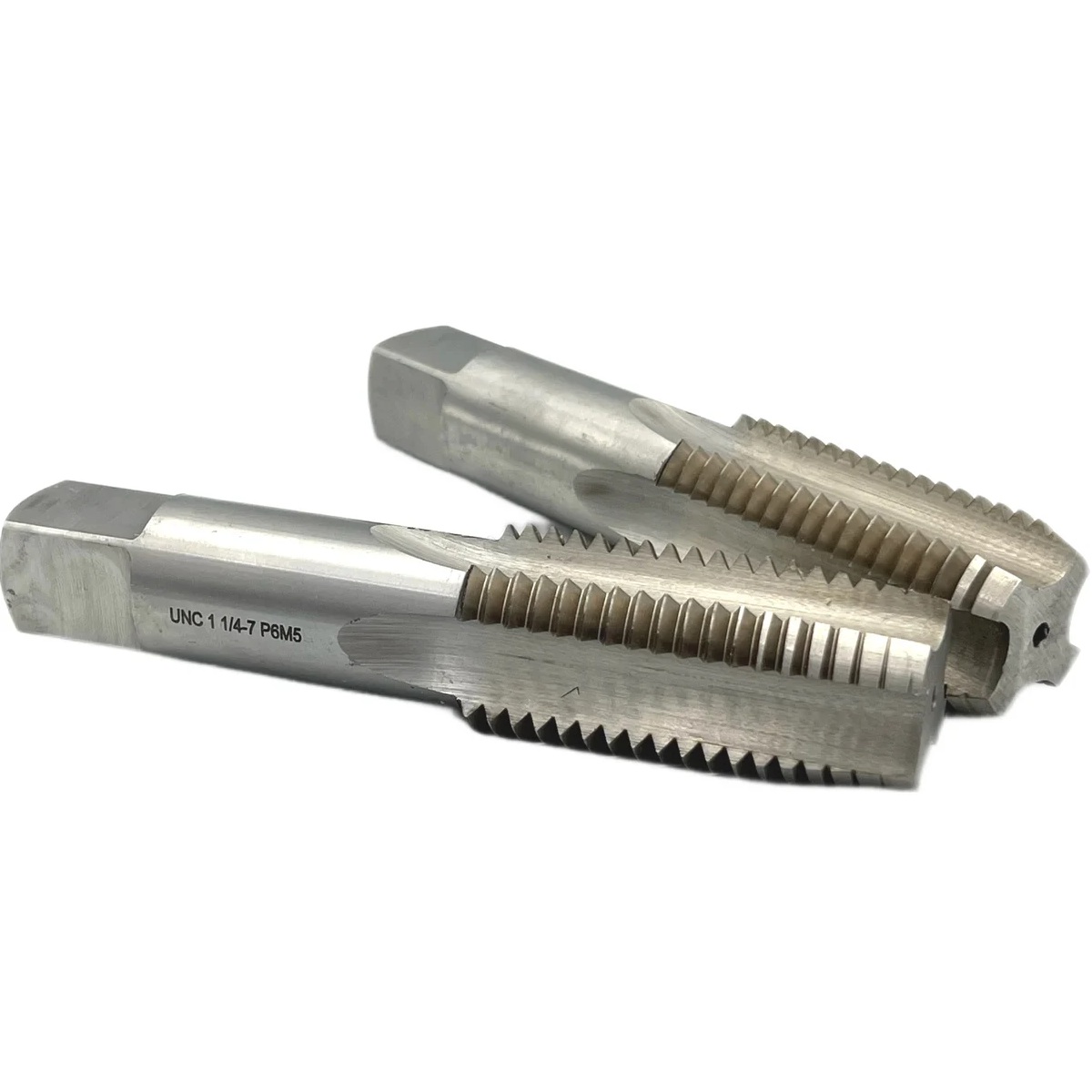 Метчик дюймовый TORNERI UNC 1 1/4" 7 нитей Р6М5 комплект из 2-х штук
