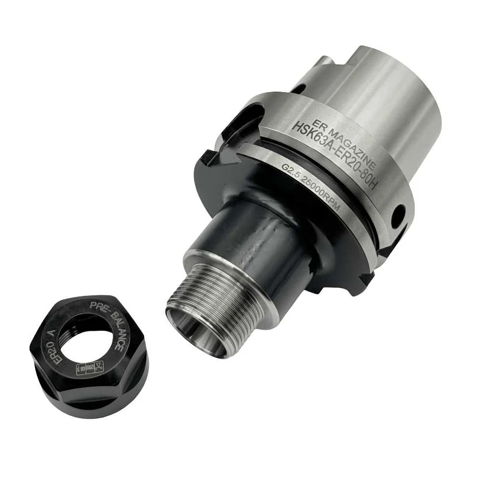 Патрон цанговый HSK63A-ER20-80 TORNERIФото 12242-04.jpg