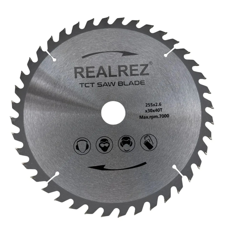 Пильный диск по дереву REALREZ 255x30xT40