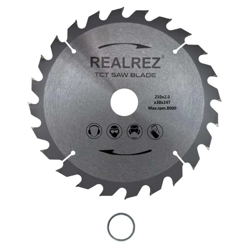 Пильный диск по дереву REALREZ 210x30xT24