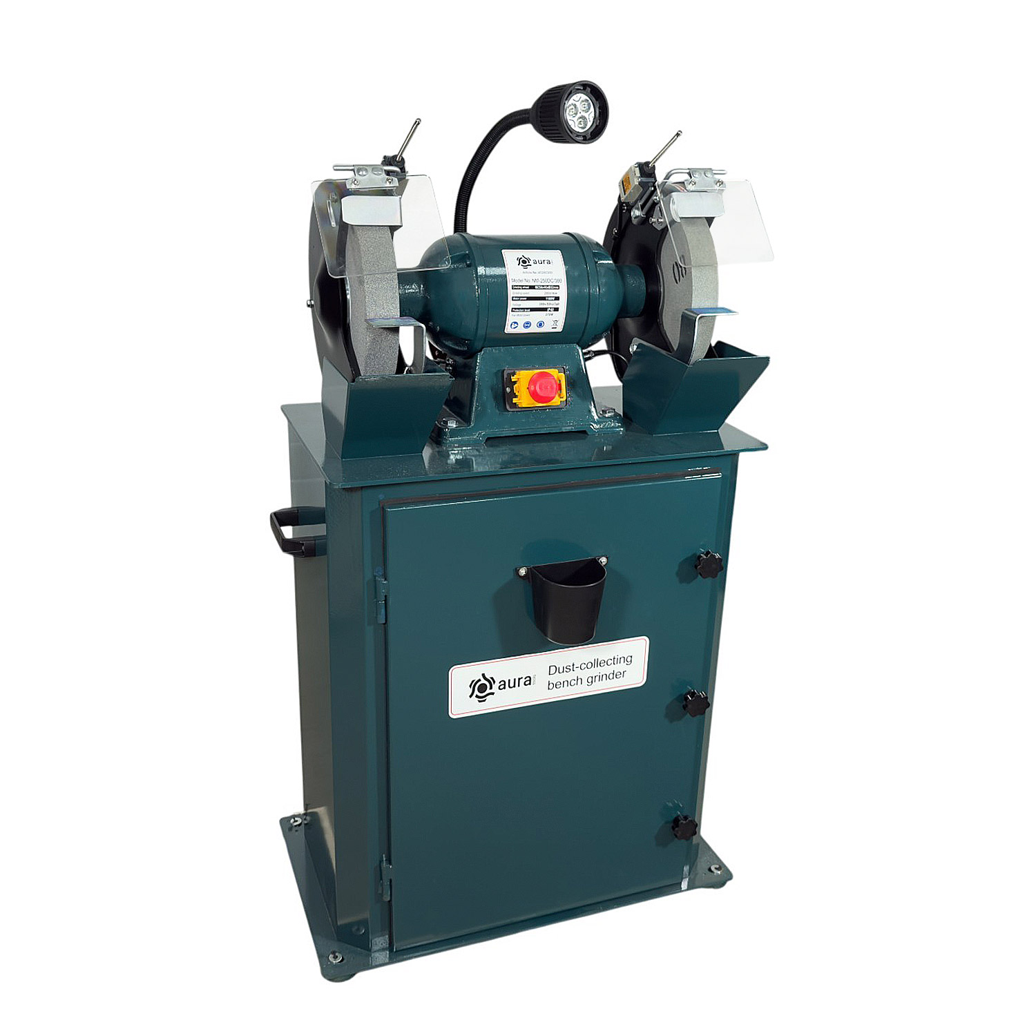 Двухдисковый шлифовальный станок с пылесосом AURA NM-250DC/380