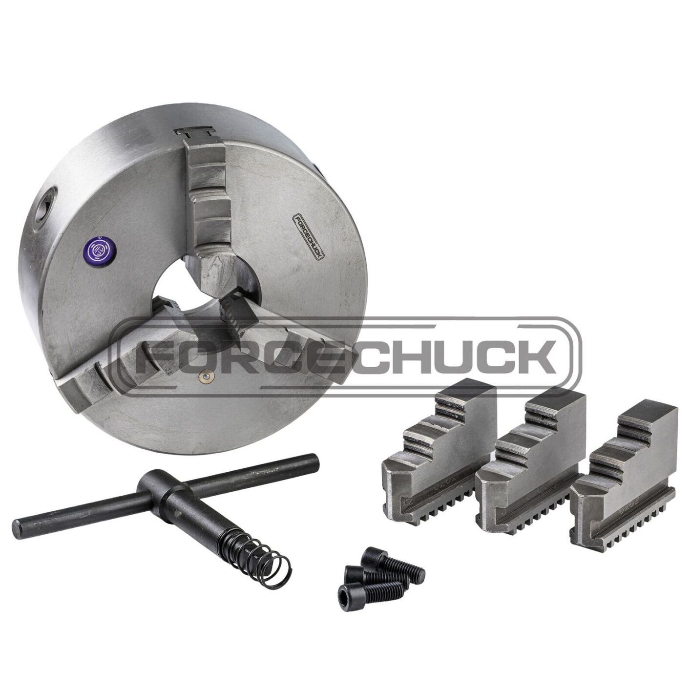 Трехкулачковый токарный патрон 7100-0011 FORCECHUCK с прямыми и обратными кулачкамиФото 13293-03.jpg