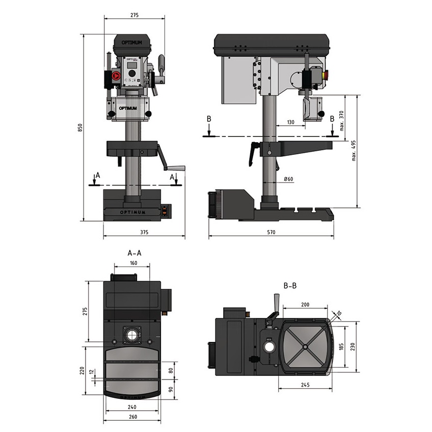 Настольный вертикально-сверлильный станок OPTIdrill DX 17V (220 В)Фото 1333-03.jpg