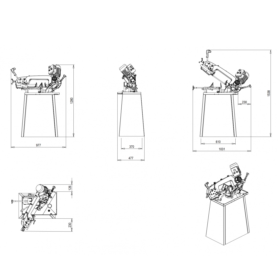 Ручной ленточнопильный станок по металлу PILOUS ARG 130 KФото 3902-05.jpg