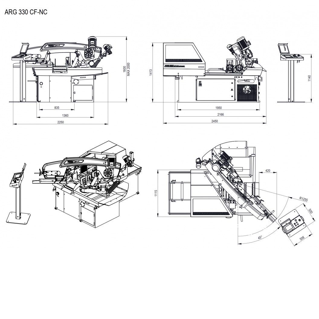 Автоматический маятниковый ленточнопильный станок по металлу PILOUS ARG 330 CF-NC AutomatФото 4008-07.jpg