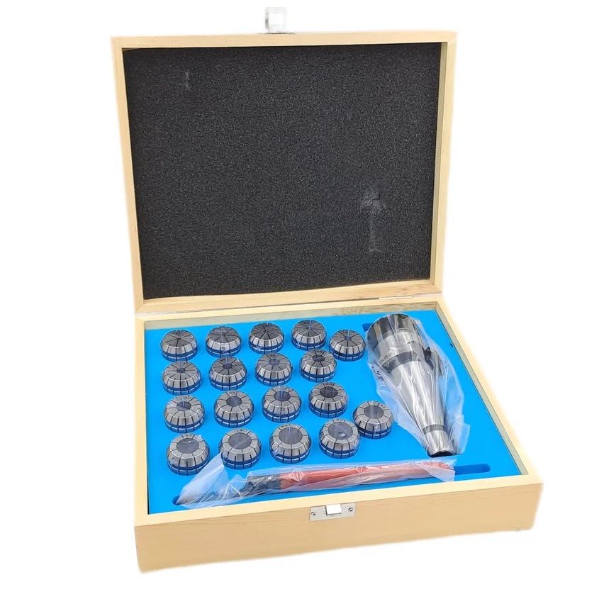 Патрон цанговый 7:24 NT40 с набором цанг ЕR 32 из 18 шт.: 3-20 мм TORNERI 041896