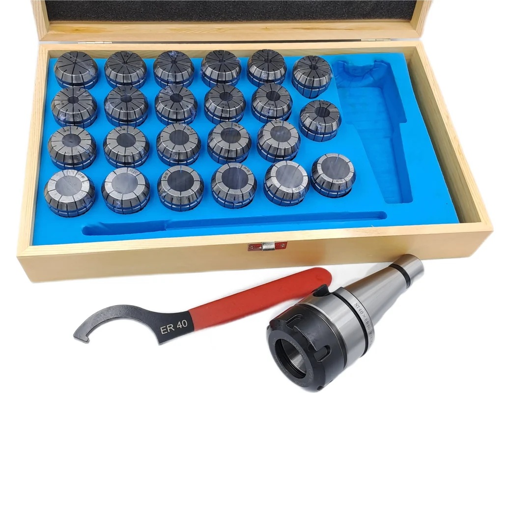 Патрон цанговый 7:24 NT40 с набором цанг ЕR 40 из 23 шт.: 4-26 мм TORNERI 041897Фото 5925-02.jpg