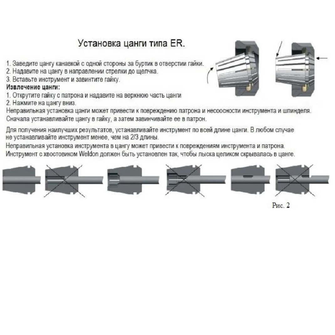 Патрон цанговый КМ4 с набором цанг ЕR 32 из 11 шт. (4-20 мм) TORNERI 045728Фото 5949-04.jpg