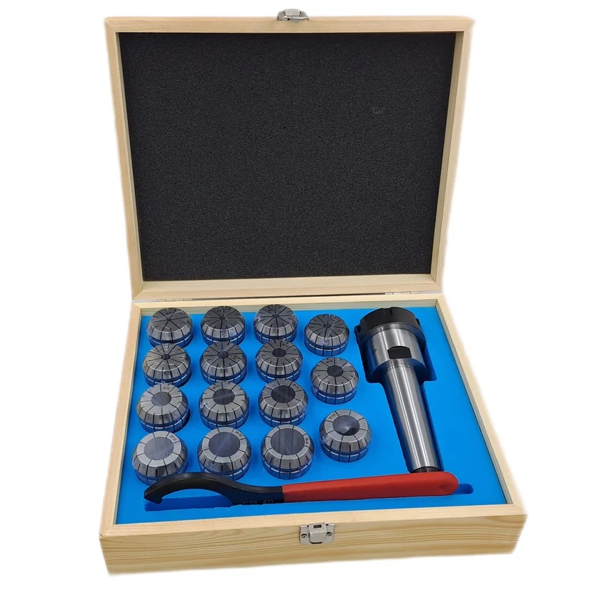 Патрон цанговый КМ4 с набором цанг ЕR 40 из 15 шт (4-26 мм) TORNERI 046562