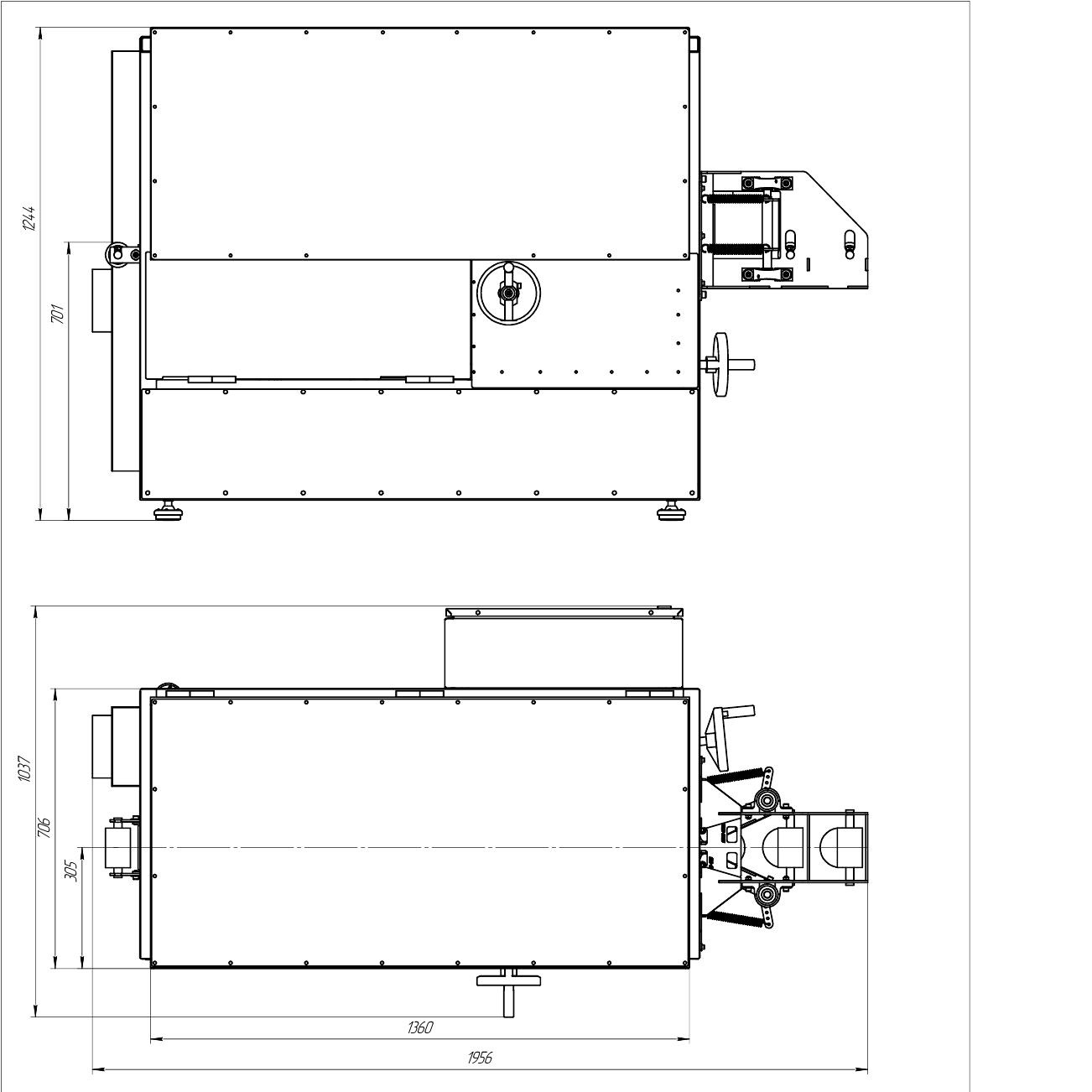 Станок для очистки профильных труб от ржавчины HOHMAN SGPS-100Фото 6021-03.jpg