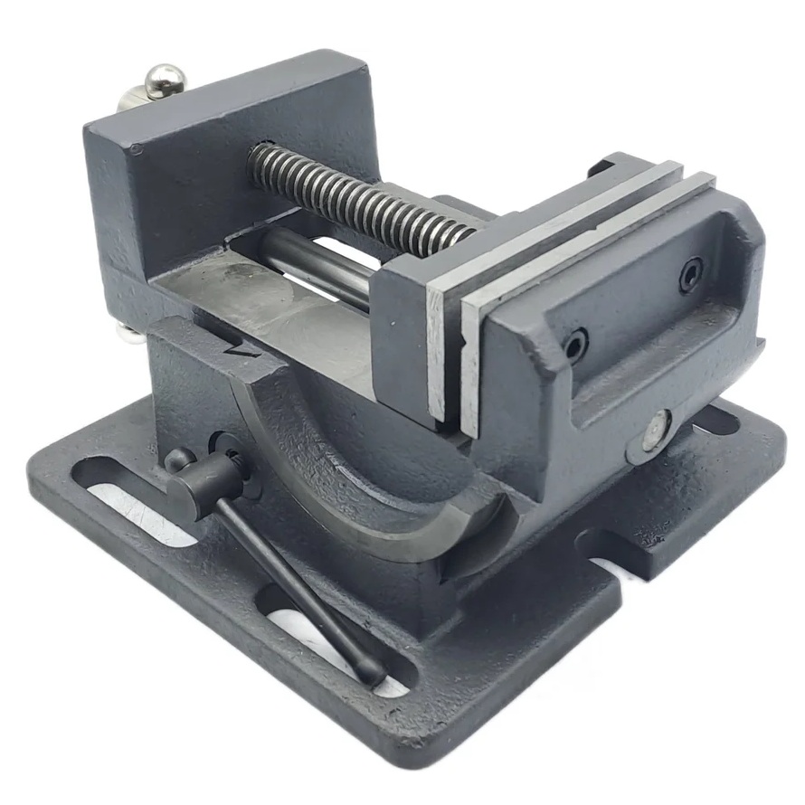 Тиски станочные глобусные TORNERI для сверлильных станков L губок 100 мм, серия QKD100 045787