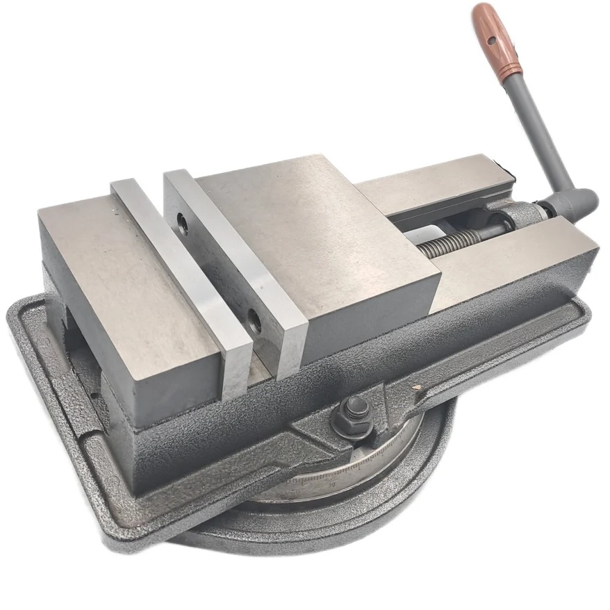 Тиски станочные TORNERI прецизионные поворотные L губок 160 мм (Amax=200 мм), серия QM16160L Swivel 045760