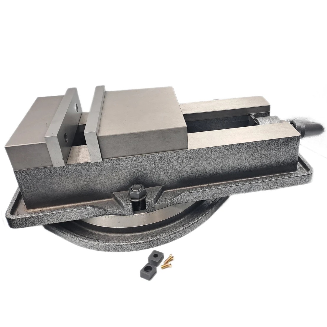 Тиски станочные TORNERI прецизионные поворотные L губок 200 мм, серия QM16200 Swivel 045761